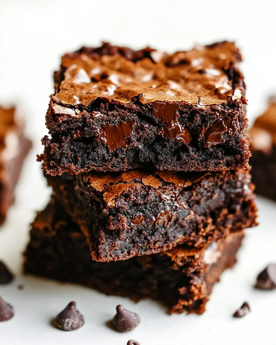 Delicious Flourless Chocolate Brownies shot