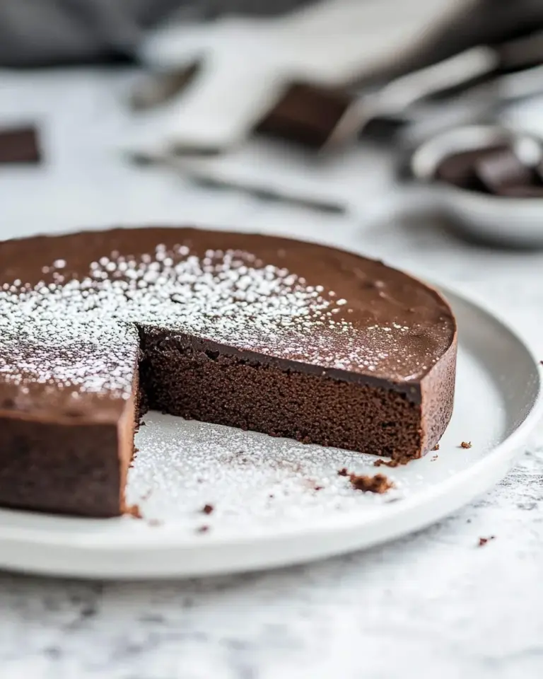 Homemade Flourless Chocolate Cake Recipe photo