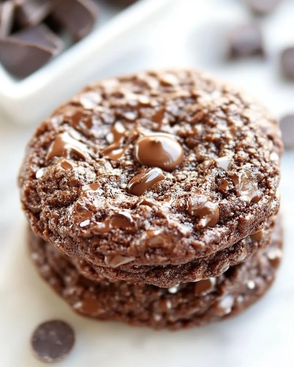 Homemade Flourless Chocolate Cookies photo