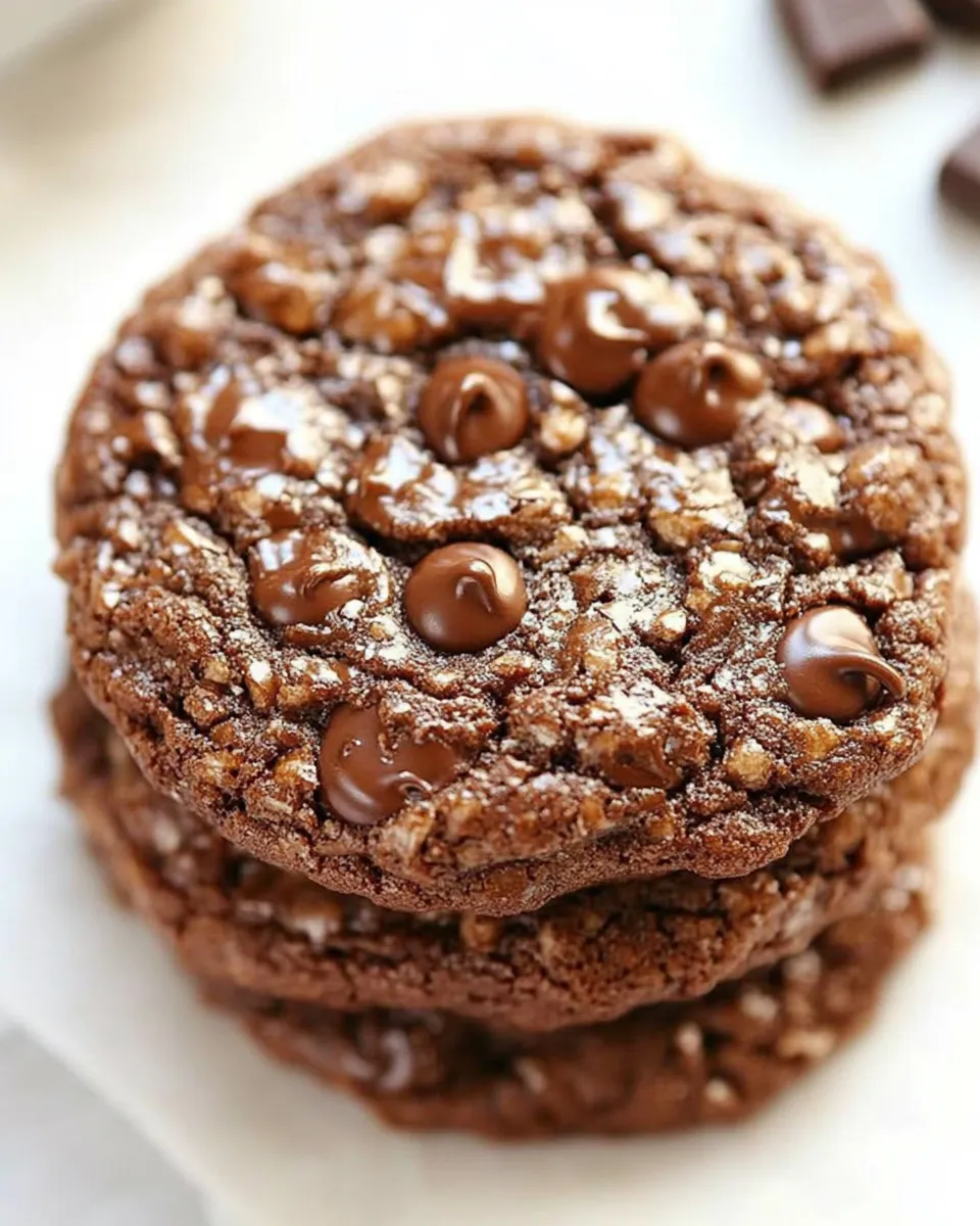 Delicious Flourless Chocolate Cookies shot