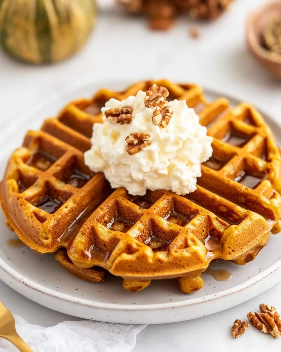 Homemade Flourless Oatmeal Sweet Potato Protein Waffles photo