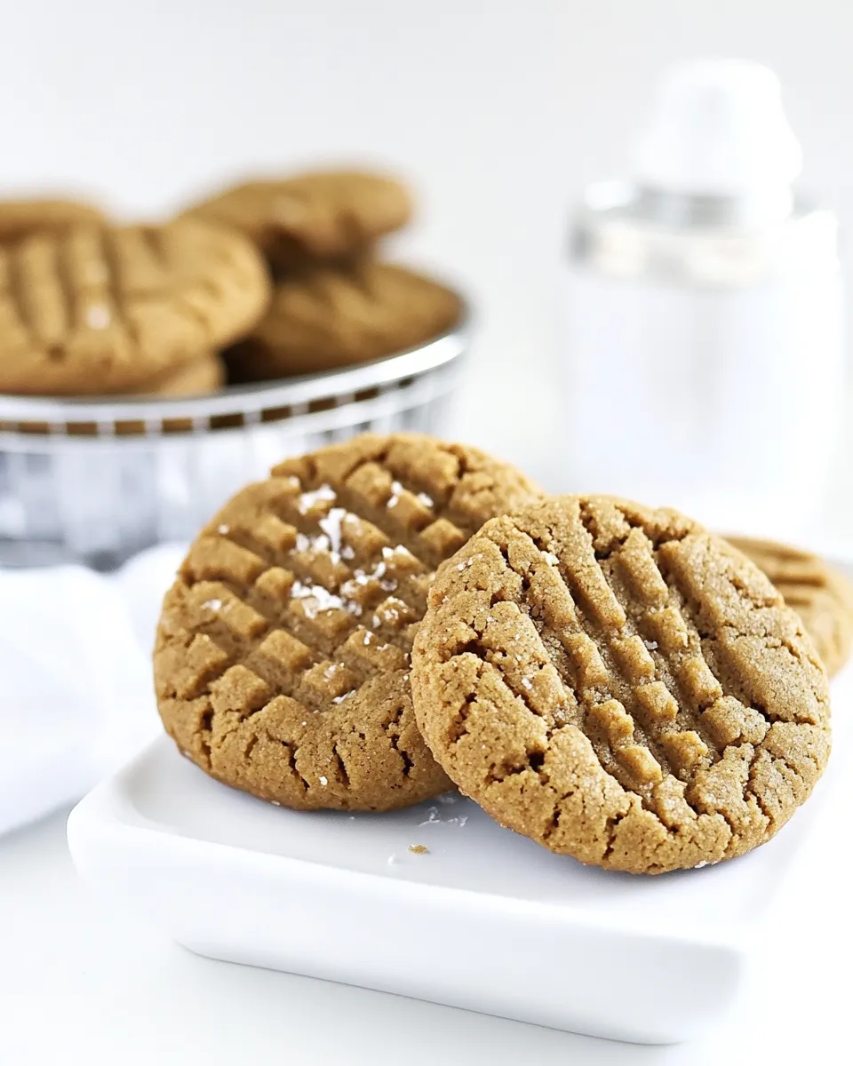 Homemade Flourless Peanut Butter Cookies Recipe photo