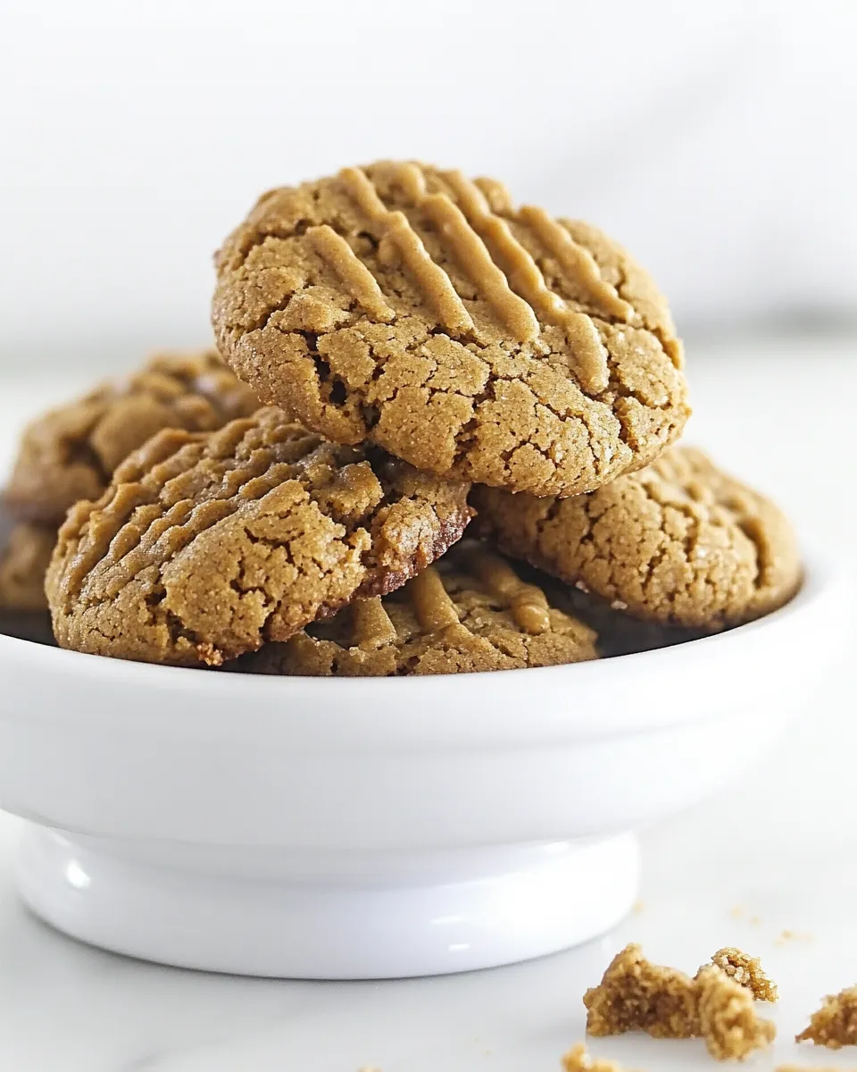 Classic Flourless Peanut Butter Cookies Recipe image