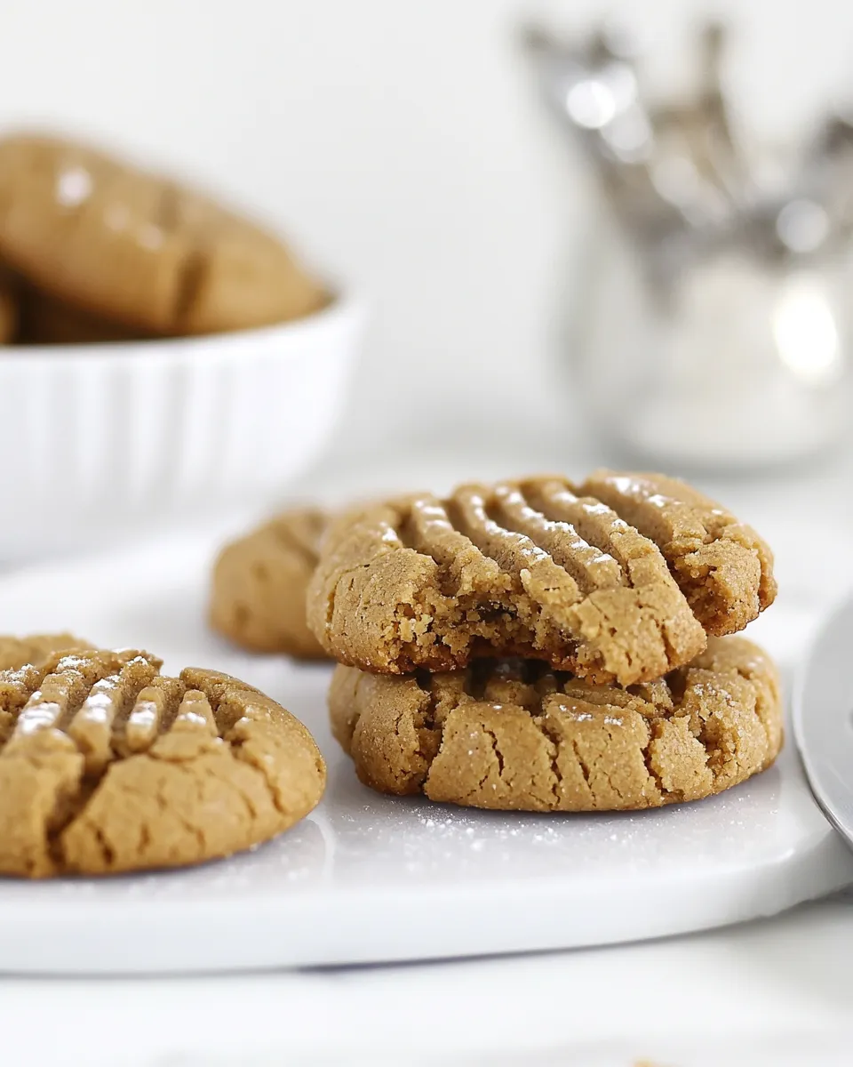Delicious Flourless Peanut Butter Cookies Recipe dish photo