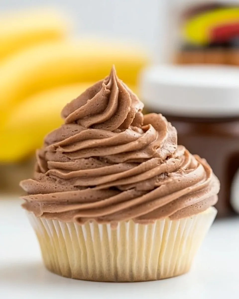 Homemade Fluffy Nutella Buttercream Frosting Recipe photo