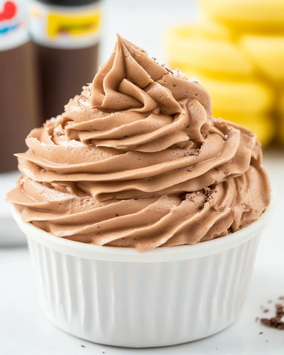 Easy Fluffy Nutella Buttercream Frosting Recipe dish photo