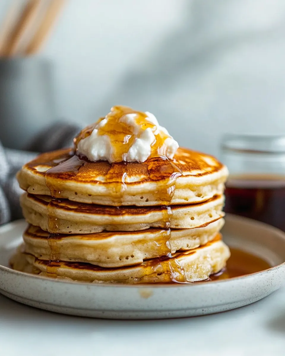 Delicious Fluffy Pancakes shot
