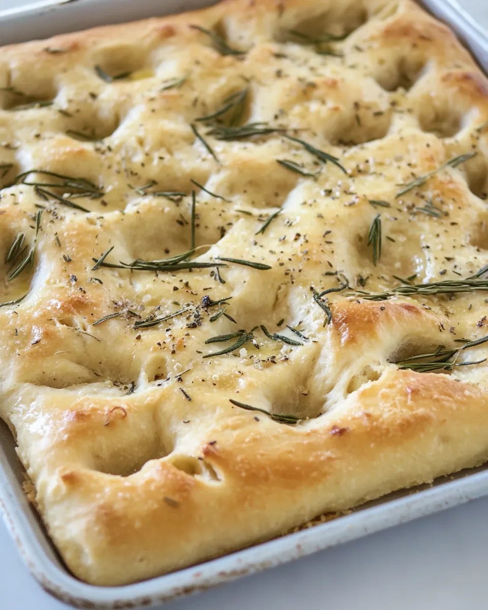 Easy Focaccia! food shot