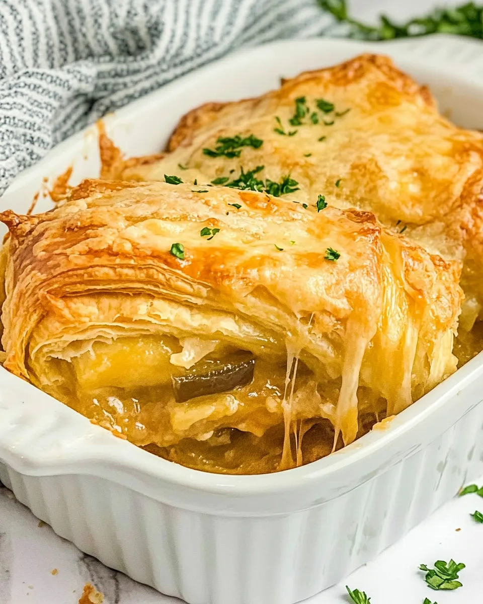 Easy French Onion Crescent Bake photo