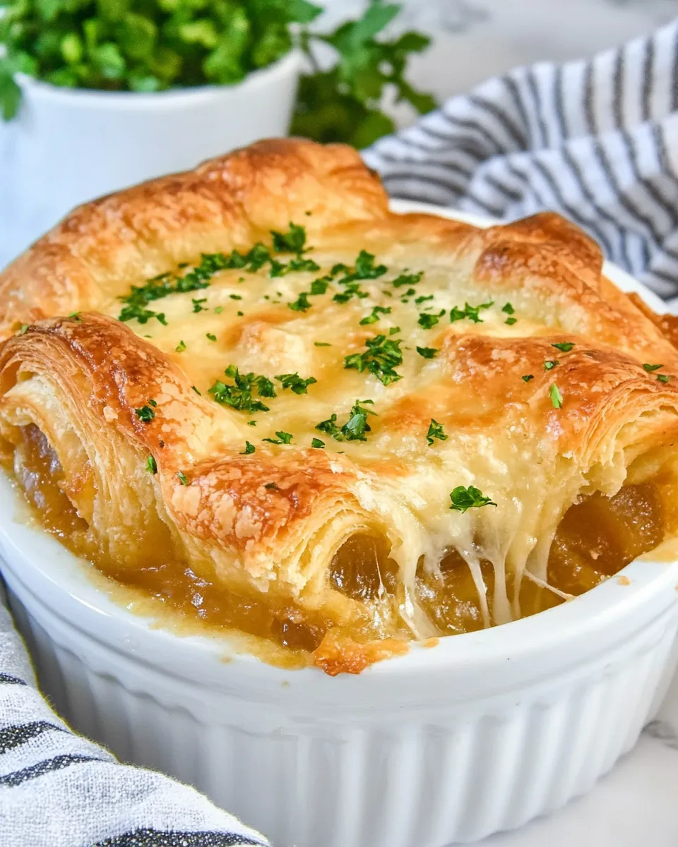 Delicious French Onion Crescent Bake image