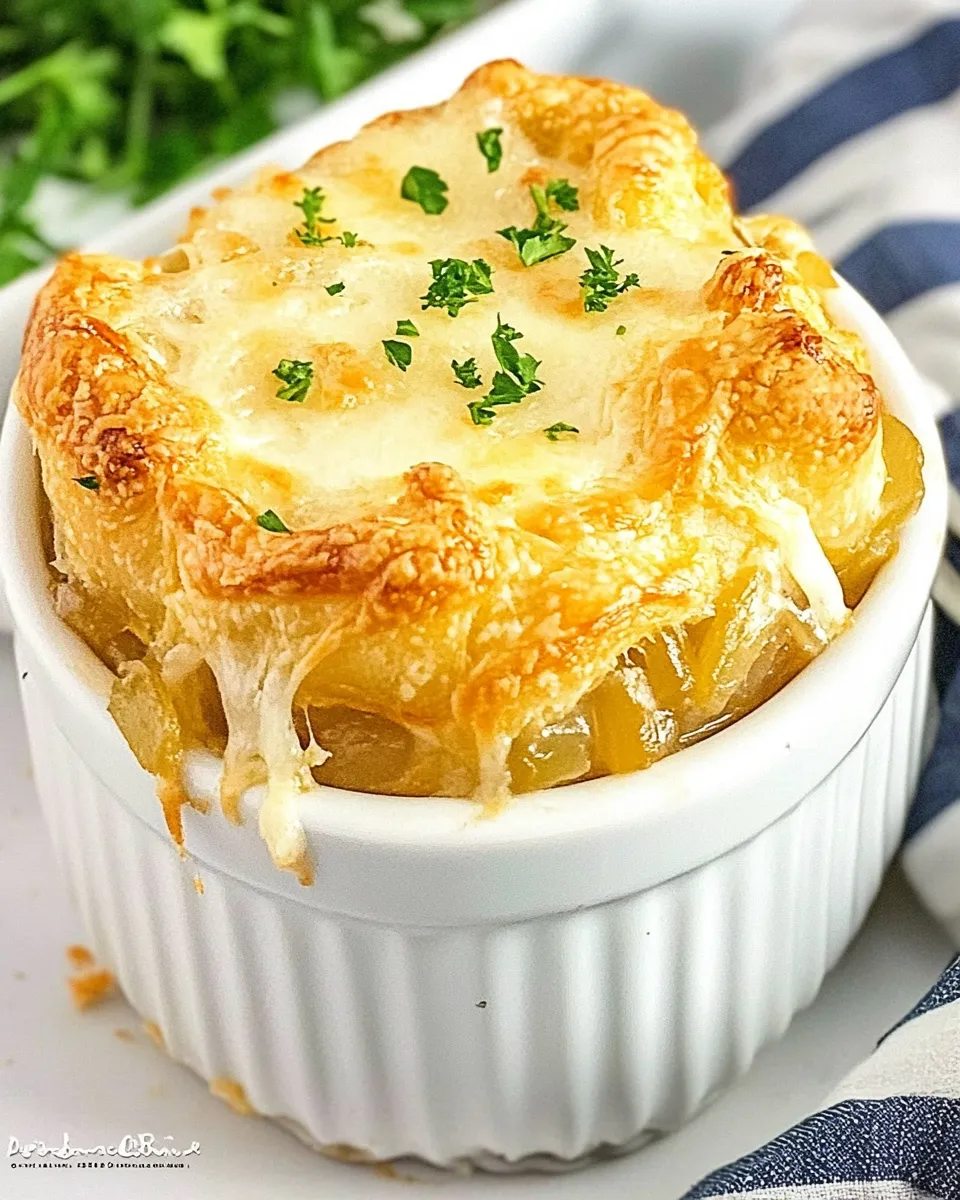Homemade French Onion Crescent Bake recipe photo