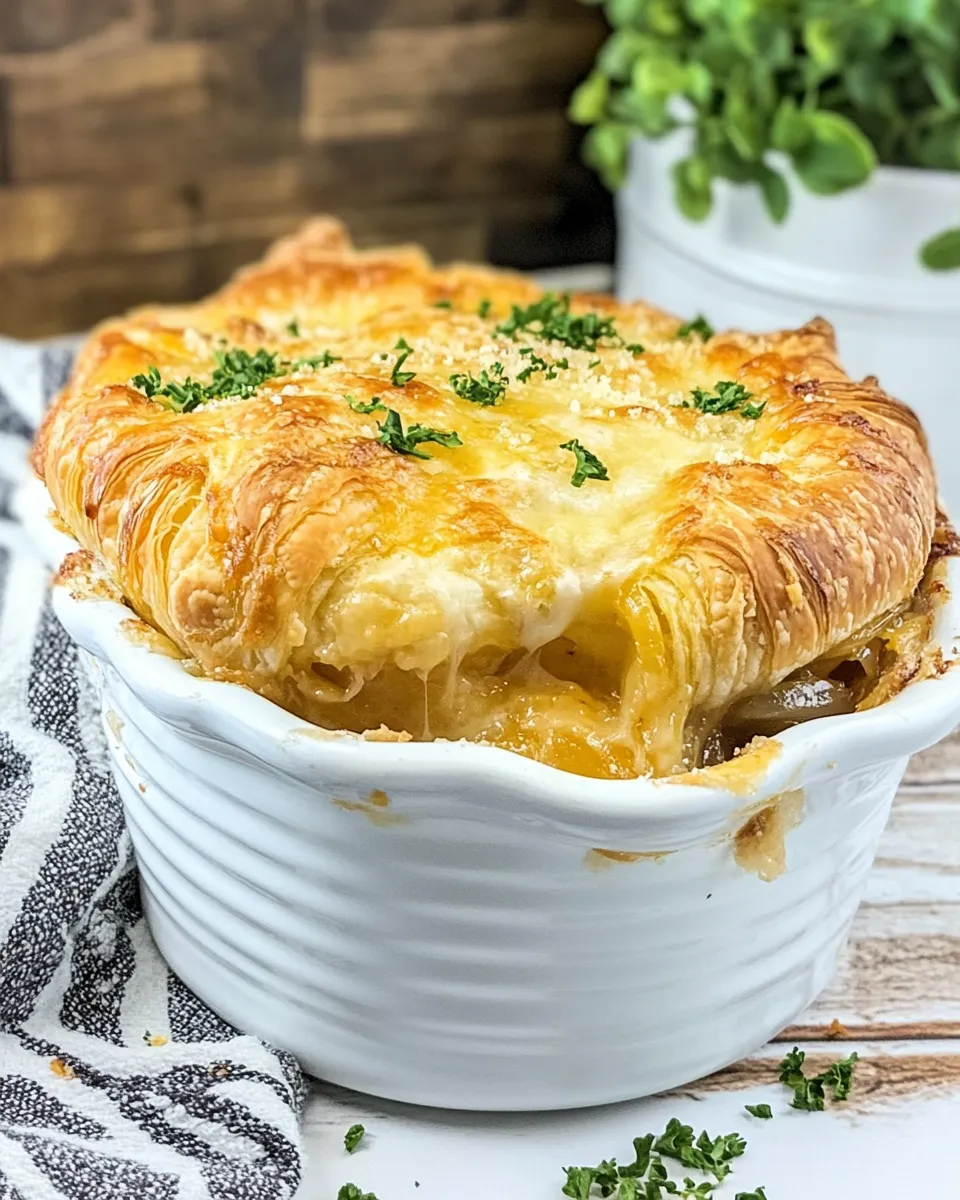 Savory French Onion Crescent Bake shot