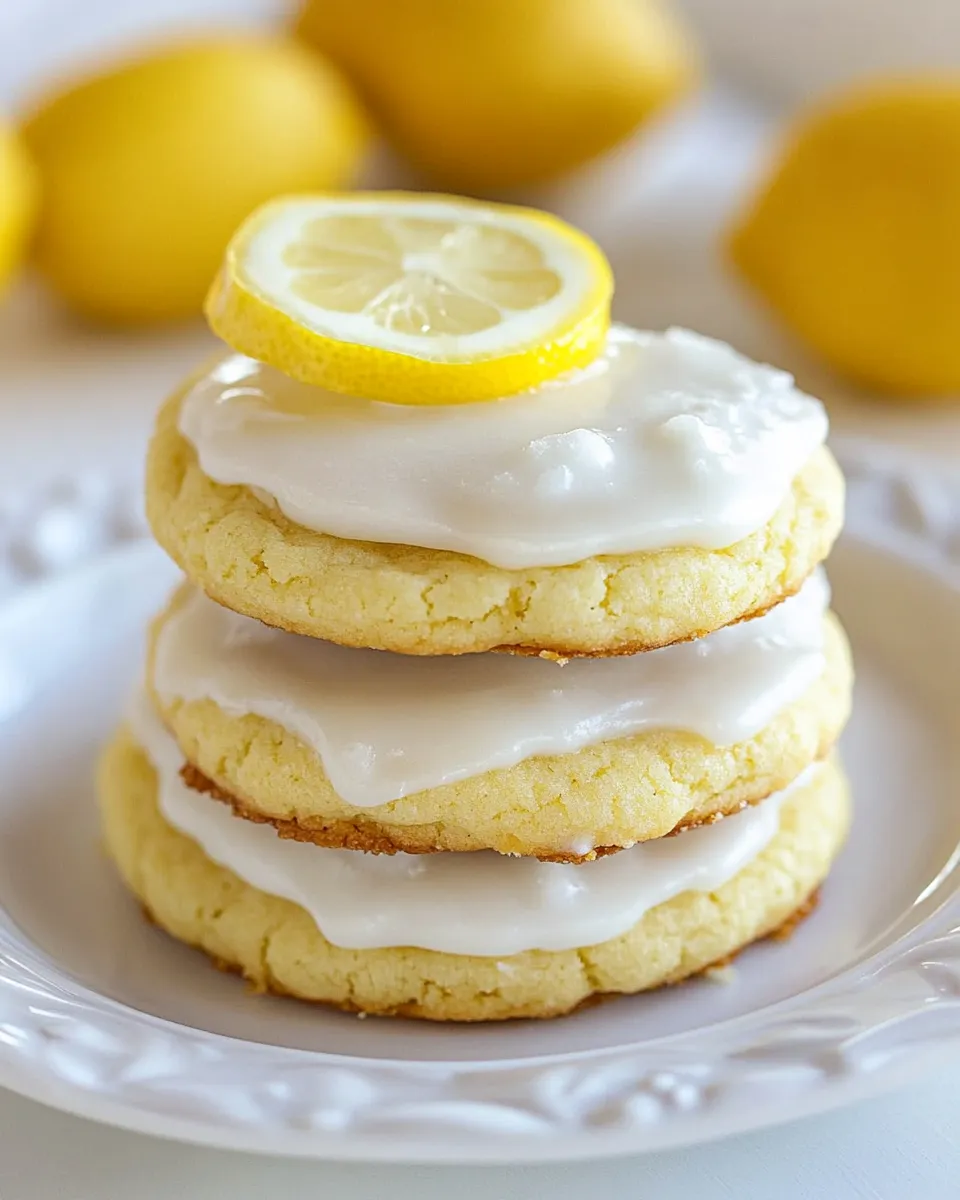 Homemade Frosted Lemon Cookies photo