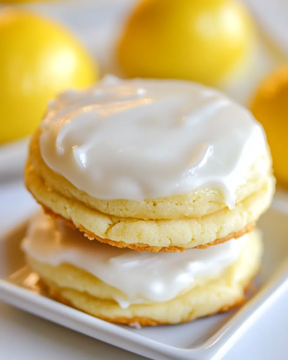 Classic Frosted Lemon Cookies image