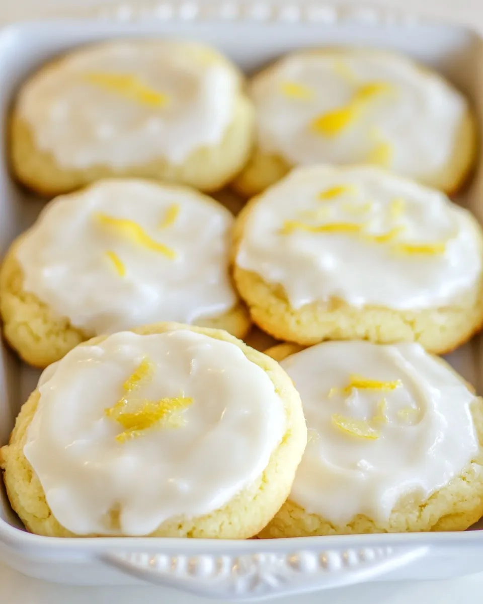 Delicious Frosted Lemon Cookies shot