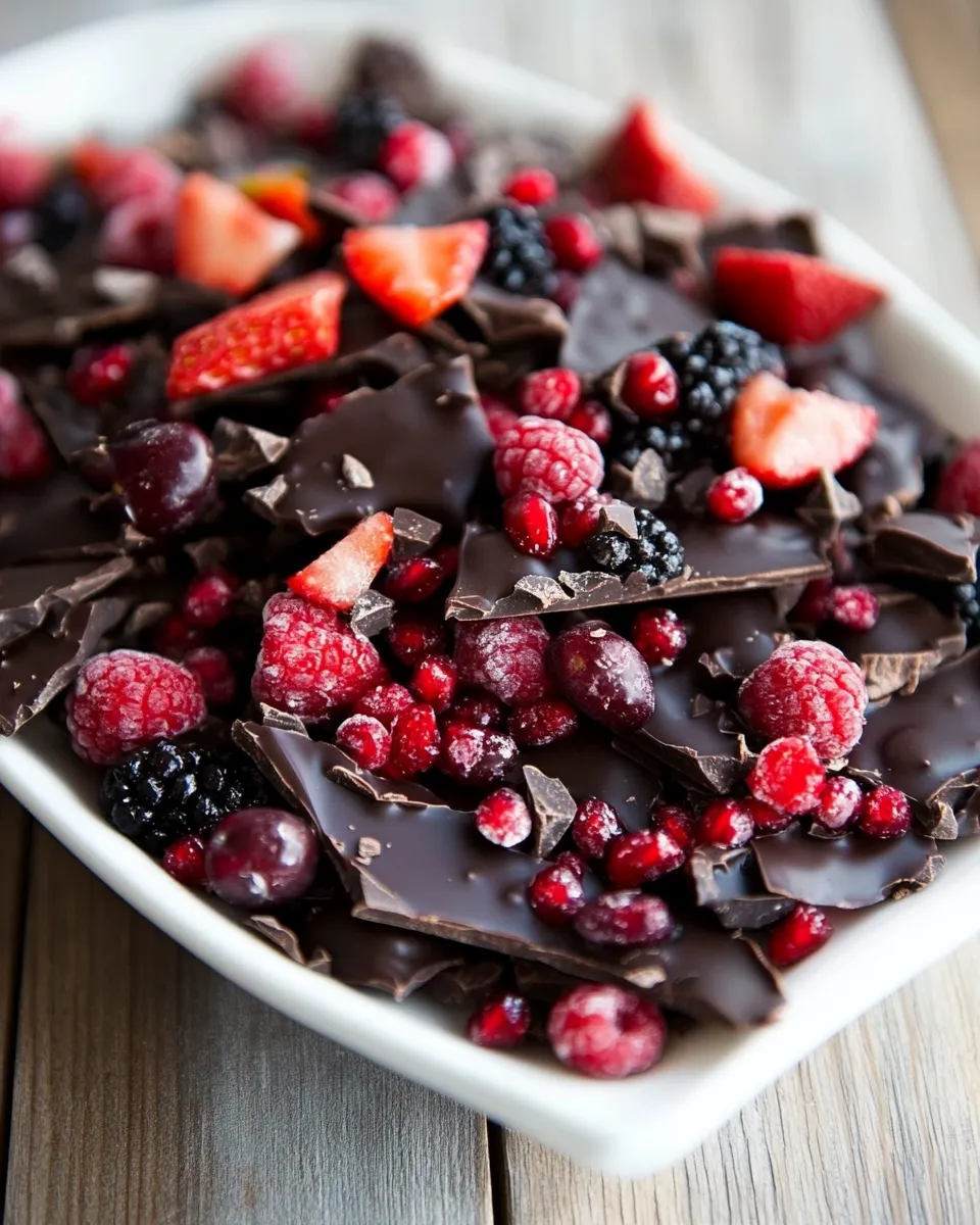 Homemade Fruity Chocolate Bark photo