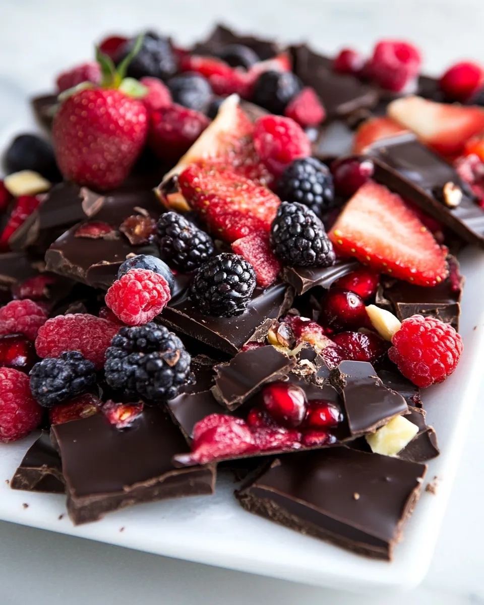 Easy Fruity Chocolate Bark recipe photo
