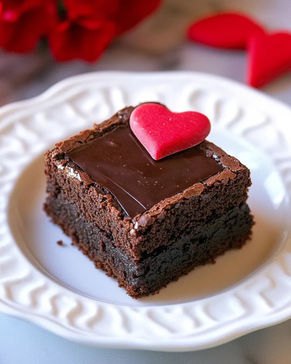 Classic Fudge Brownies with Chocolate Ganache image