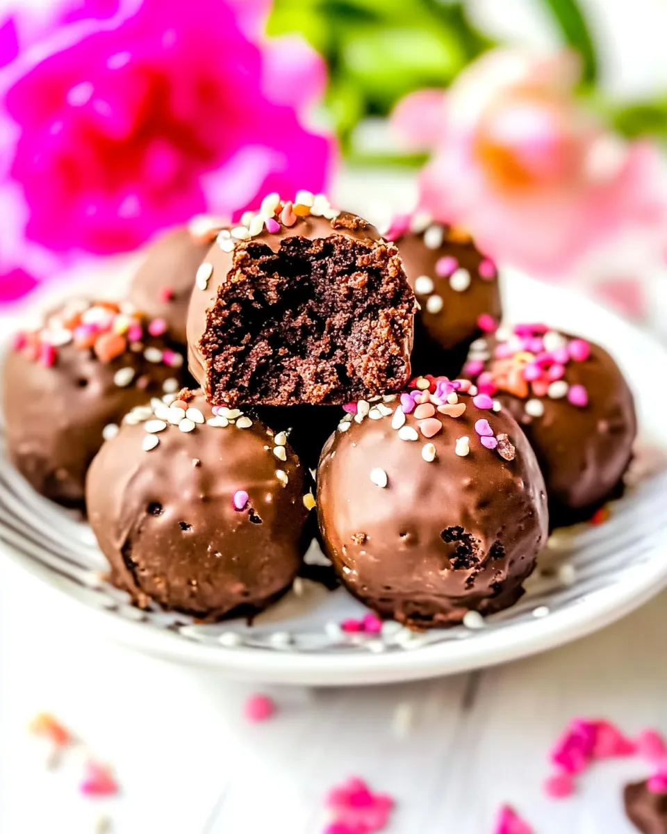 Homemade Fudgy Brownie Balls photo