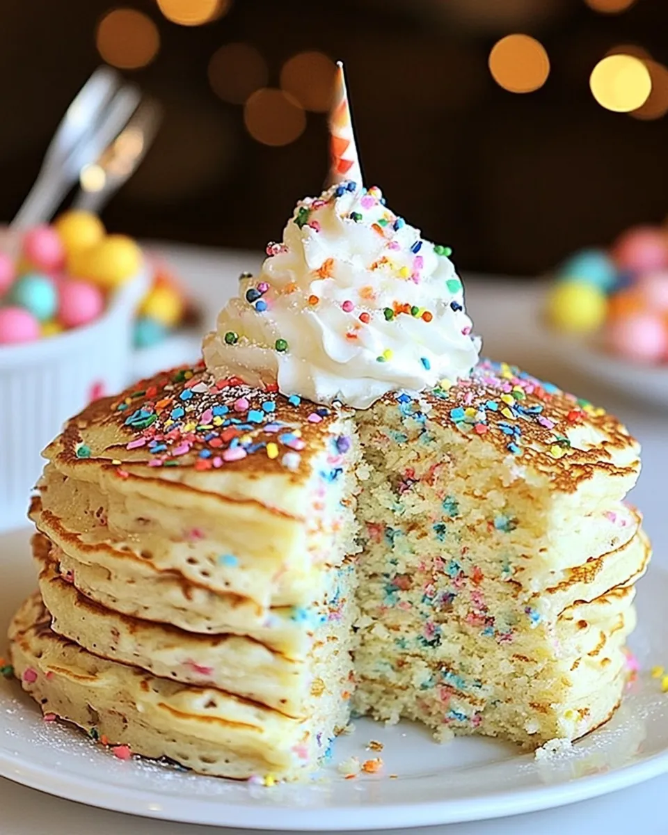 Homemade Funfetti Birthday Pancakes photo