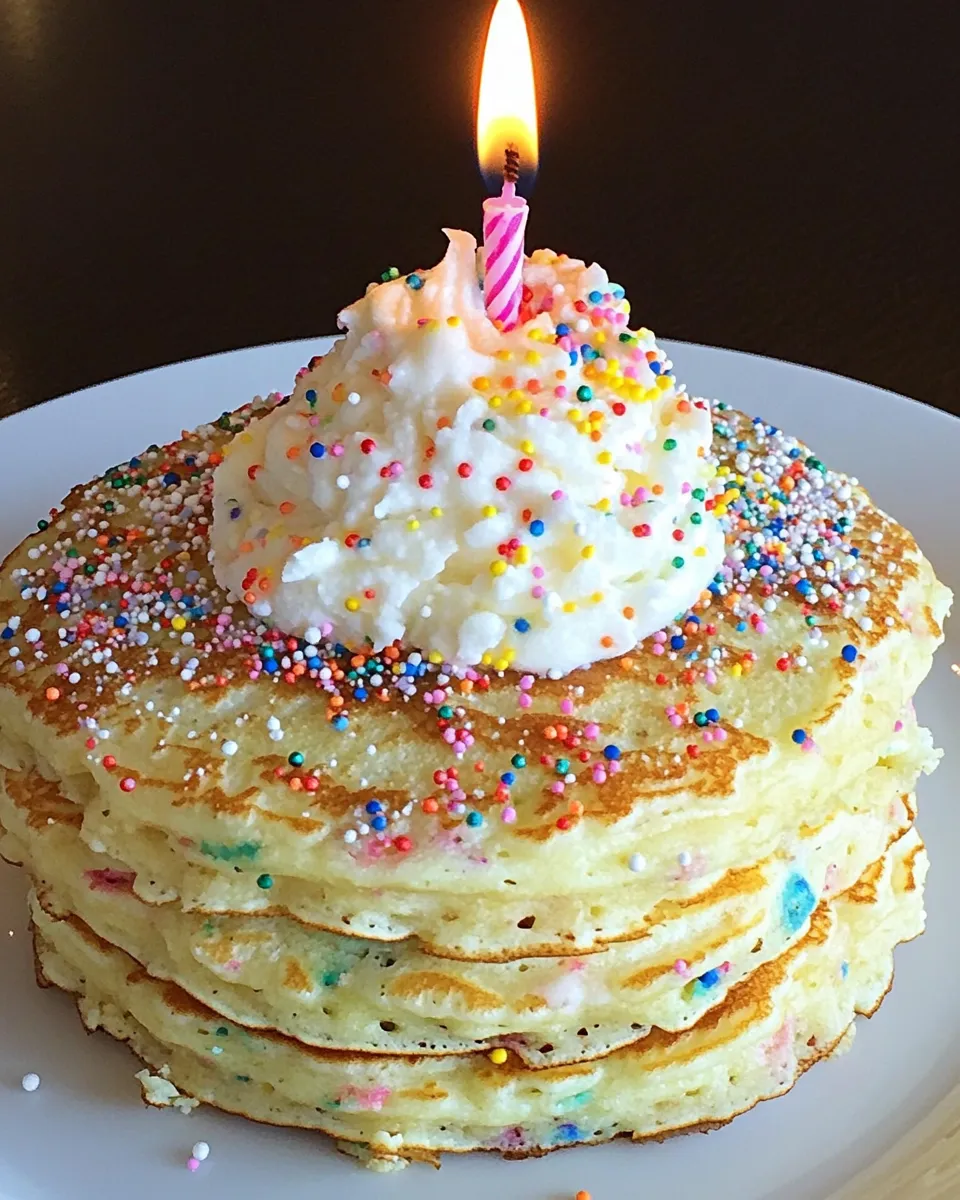 Delicious Funfetti Birthday Pancakes image