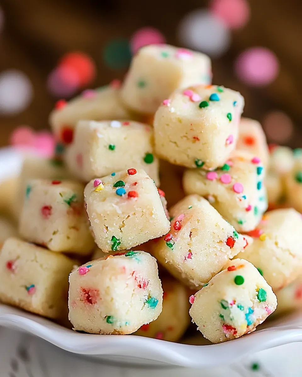Easy Funfetti Shortbread Bites recipe photo