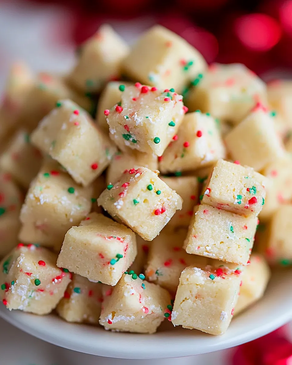 Delicious Funfetti Shortbread Bites shot