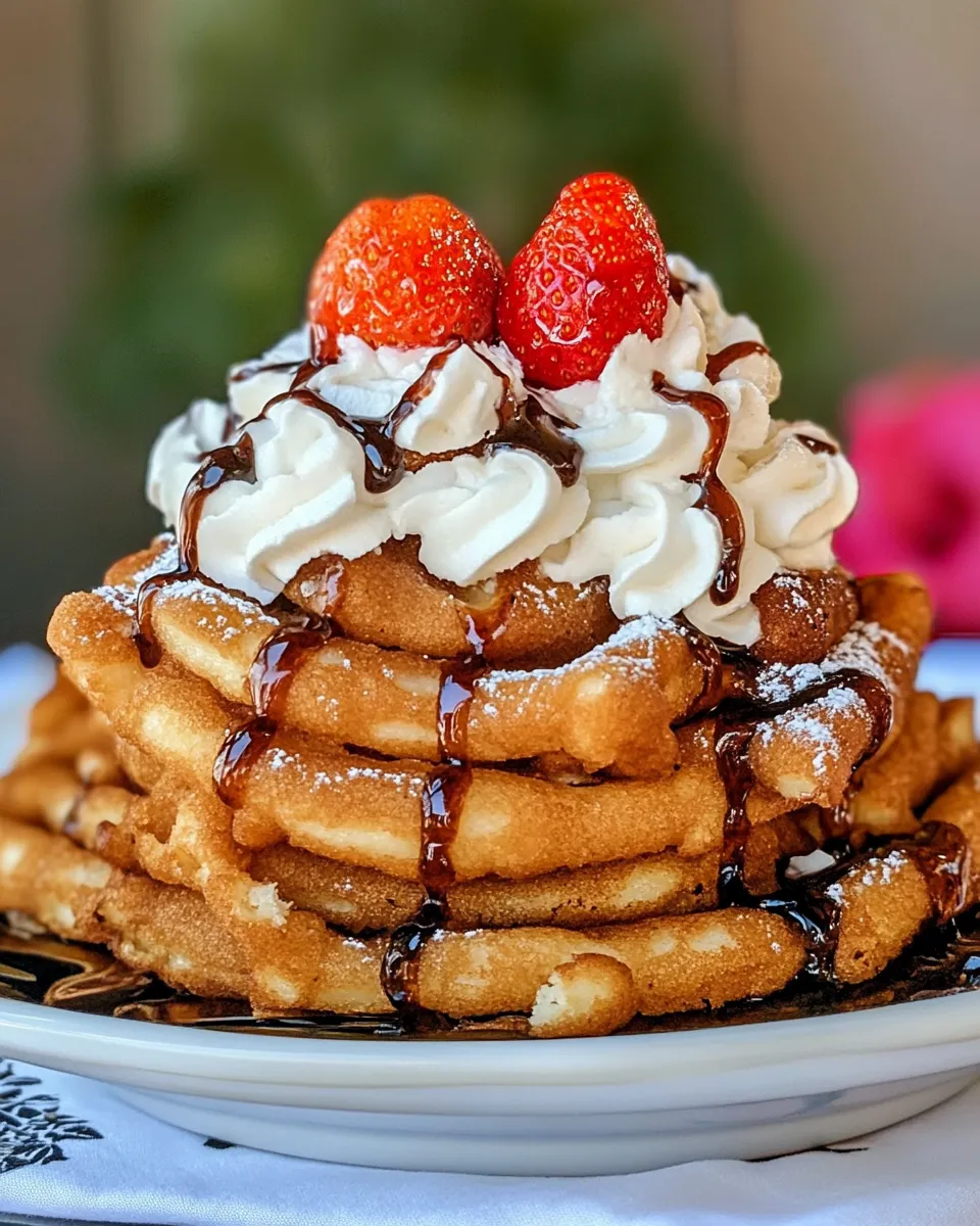 Homemade Funnel Cake Made With Pancake Mix photo