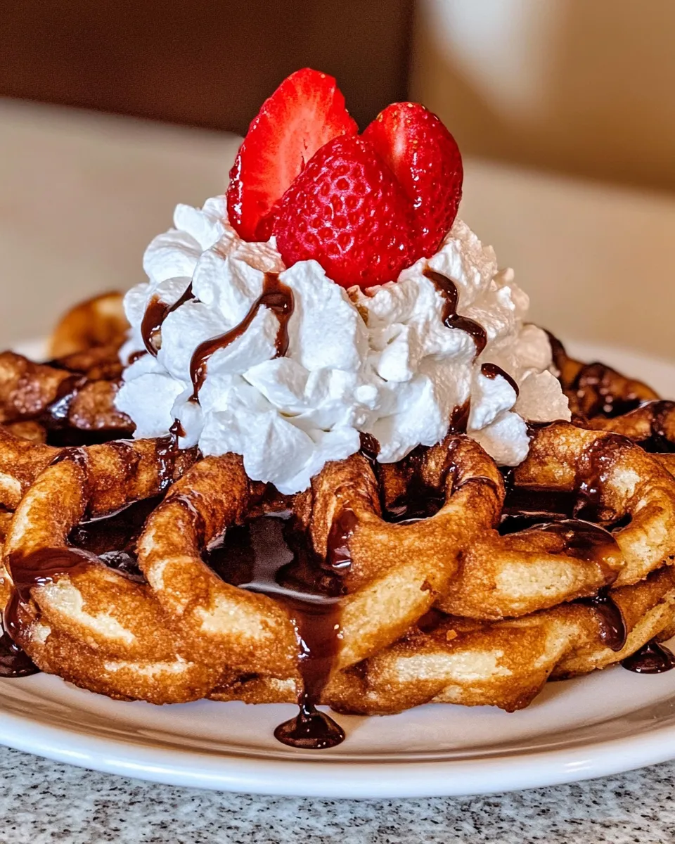 Easy Funnel Cake Made With Pancake Mix recipe photo
