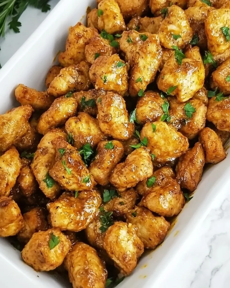 Homemade Garlic Butter Chicken Bites photo