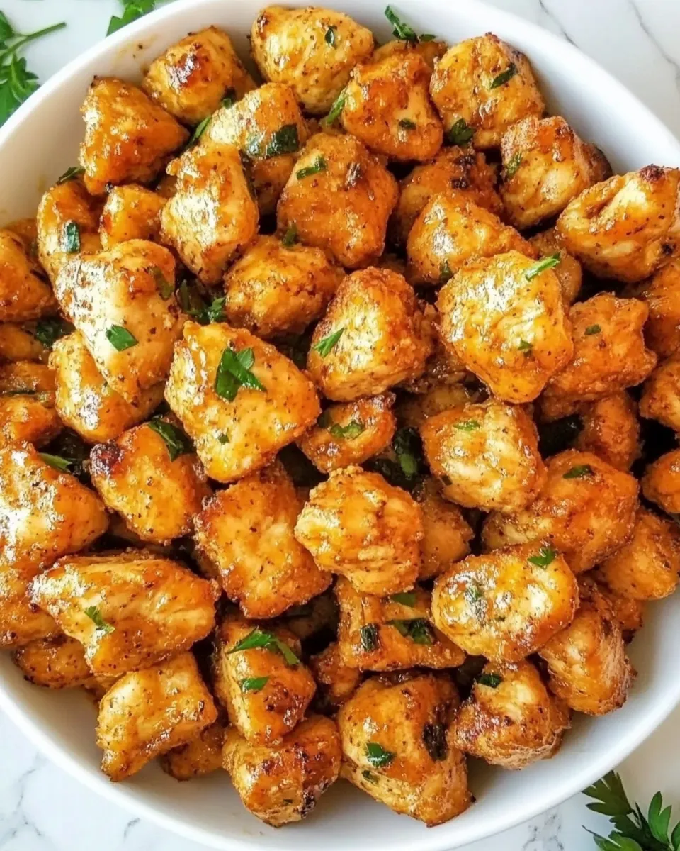 Easy Garlic Butter Chicken Bites recipe photo