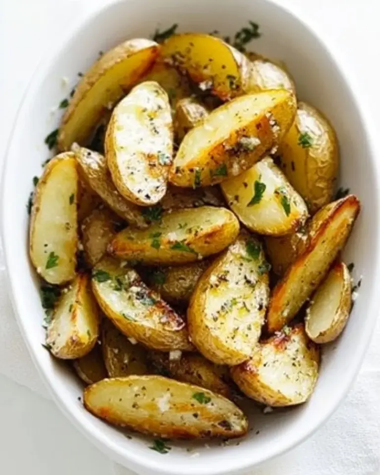 Easy Garlic Butter Roasted Fingerling Potatoes photo