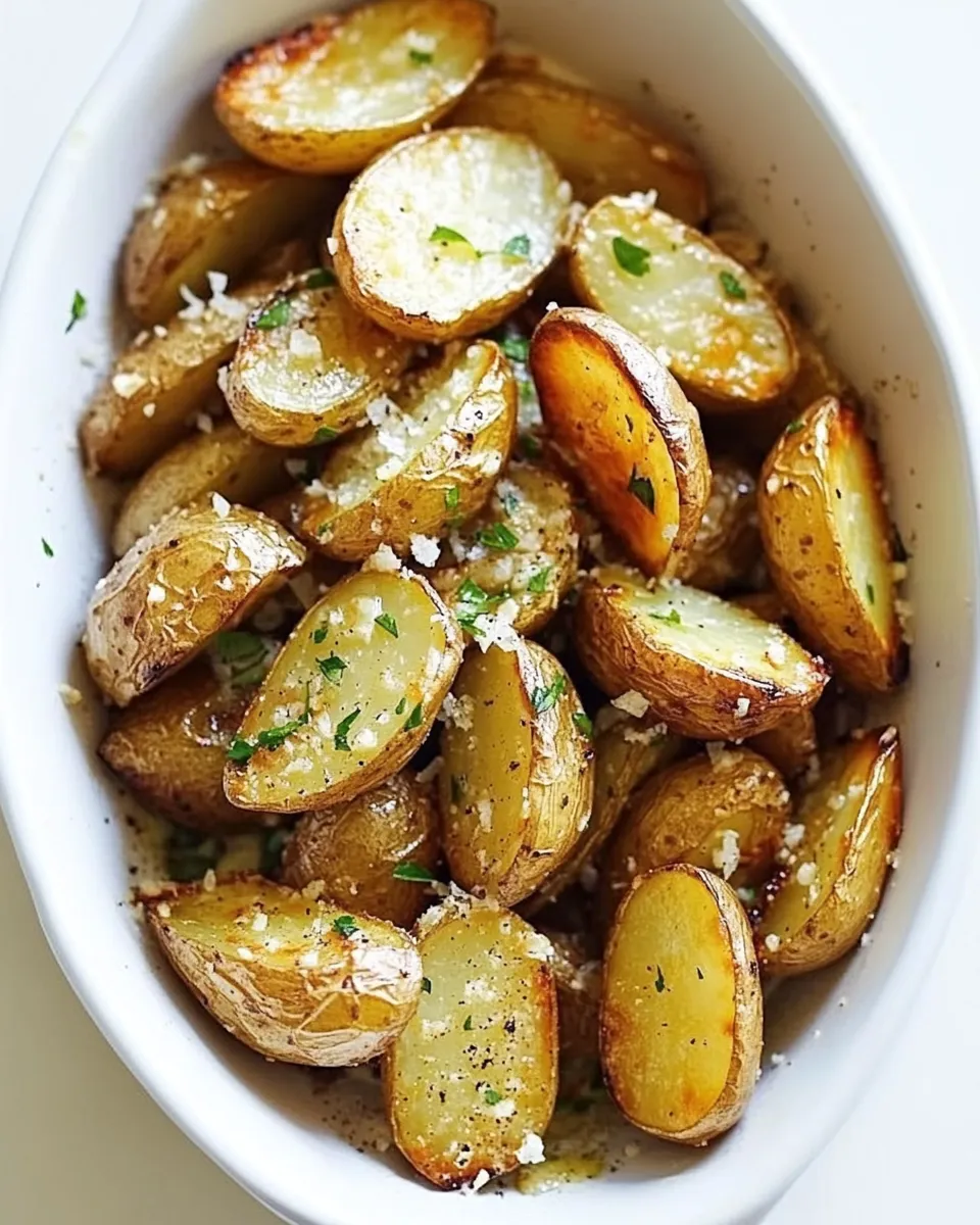 Homemade Garlic Butter Roasted Fingerling Potatoes recipe photo