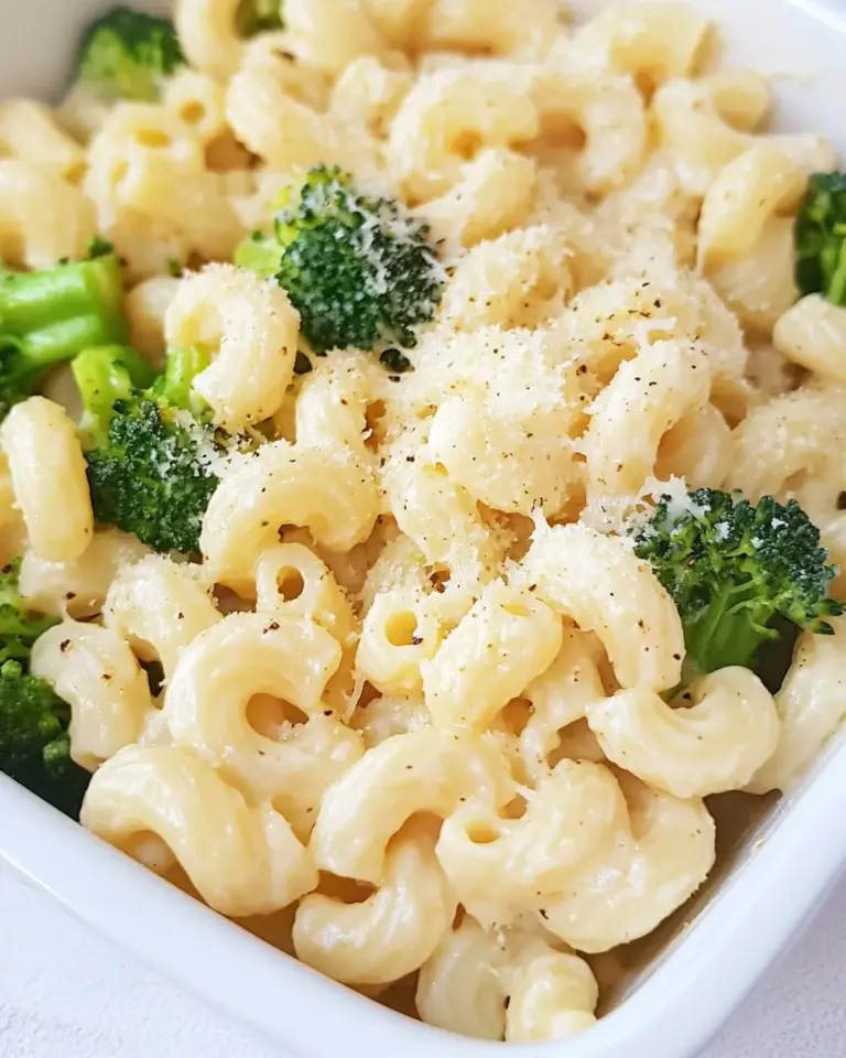 Homemade Garlic Parmesan Cavatappi and Broccoli photo