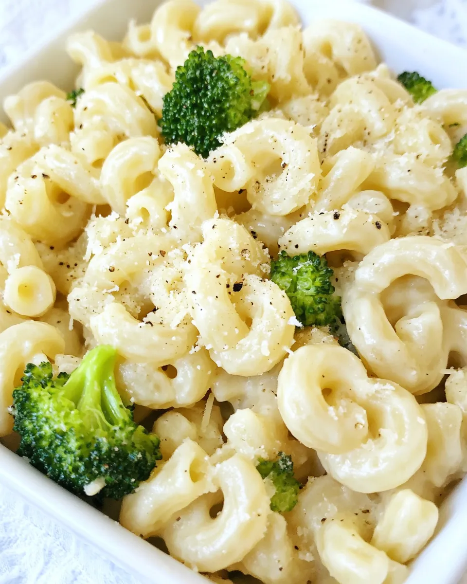Savory Garlic Parmesan Cavatappi and Broccoli dish photo