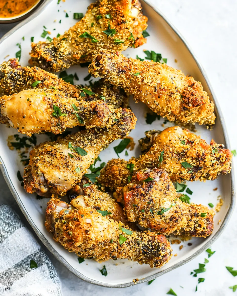 Classic Garlic Parmesan Chicken Wings Recipe image