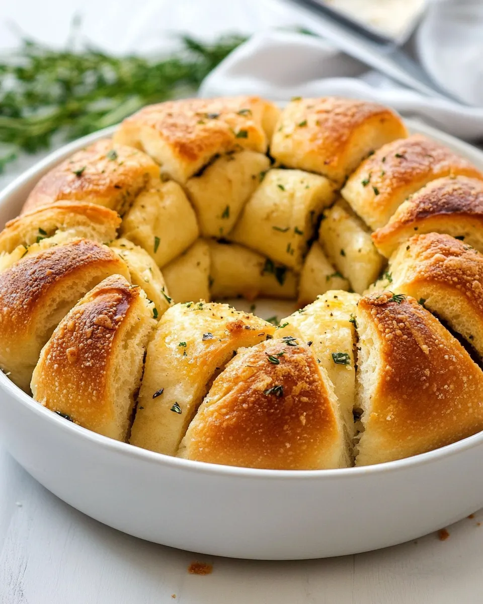 Easy Garlic Parmesan Pull-Apart Bread recipe photo