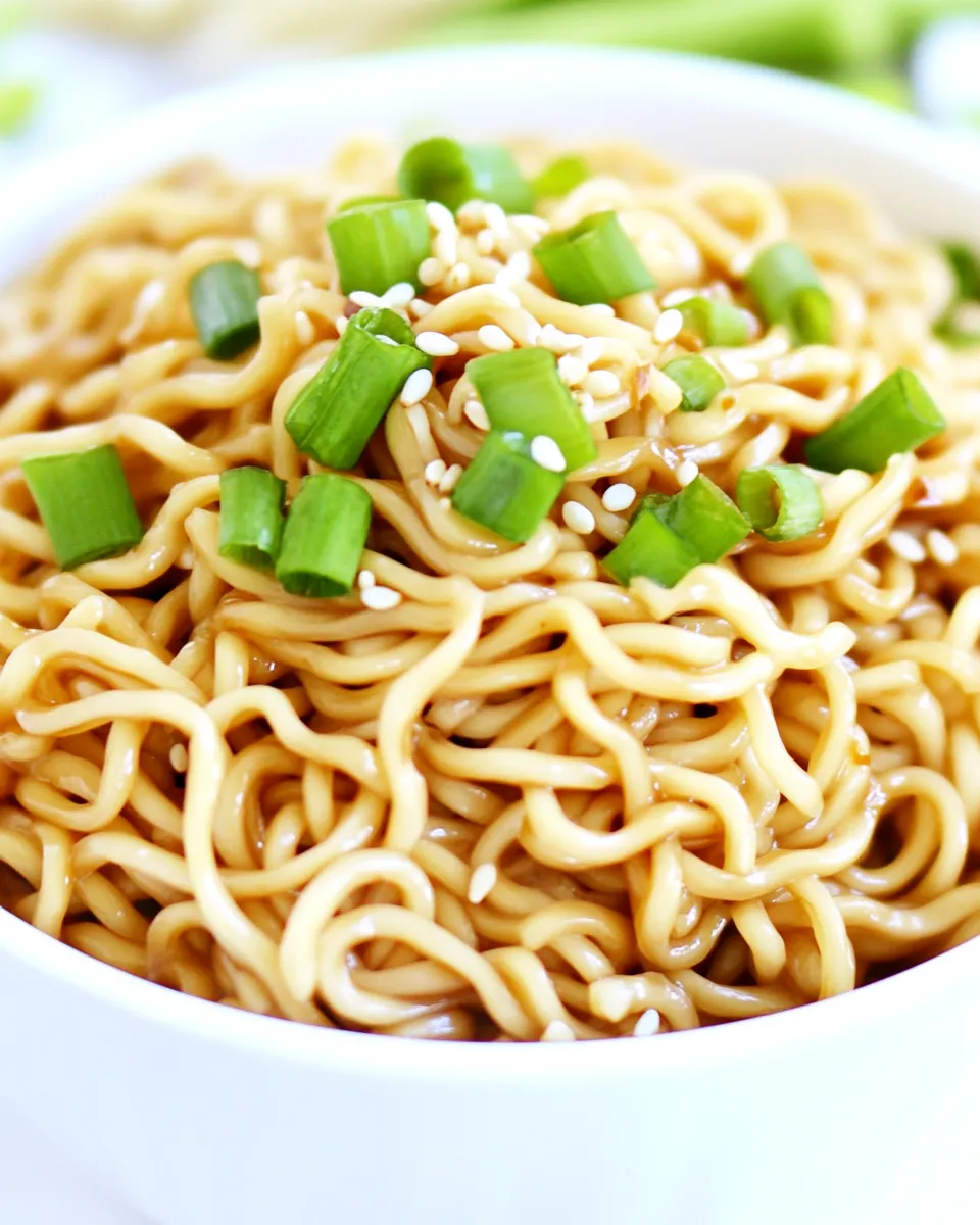 Homemade Garlic Sesame Noodles image