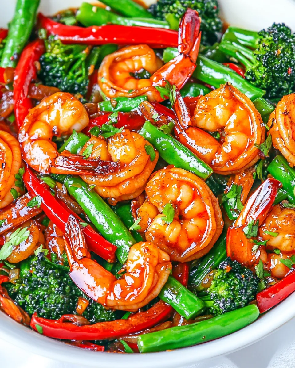 Delicious Garlic Shrimp Stir-Fry shot