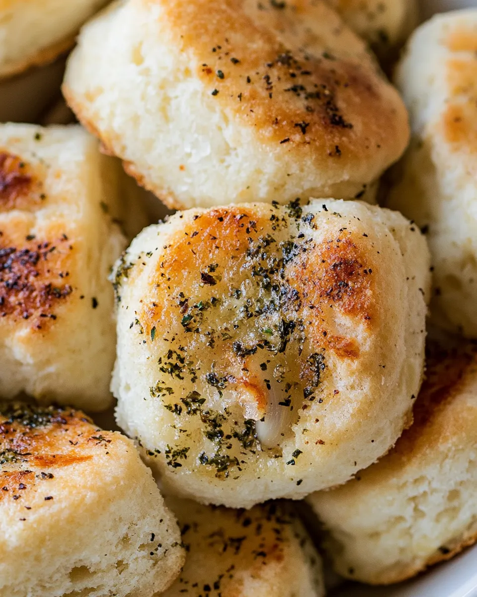 Delicious Garlic and Herb Pull Apart Biscuits shot
