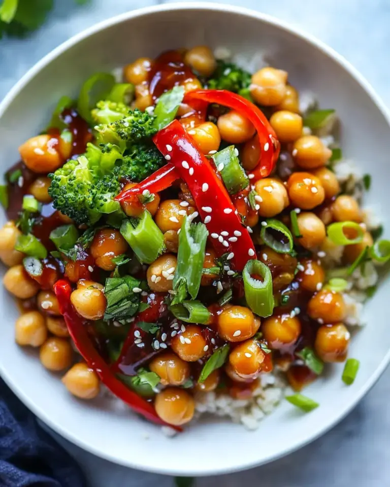 Homemade General Tso Chickpeas photo