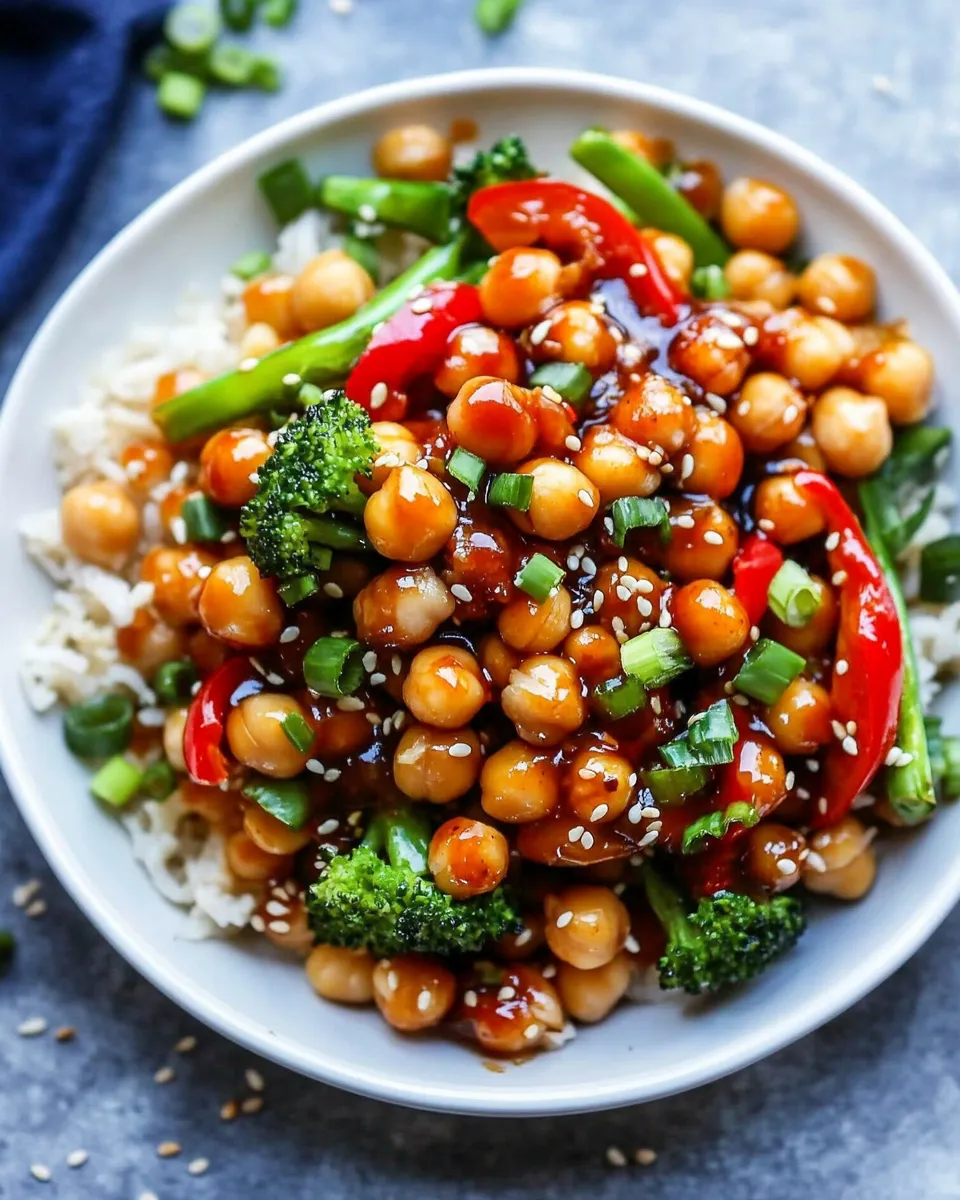 Classic General Tso Chickpeas image