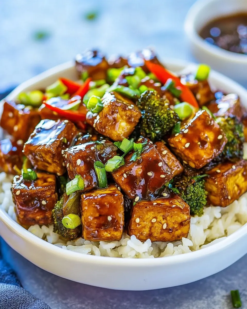 Homemade General Tso Tofu photo