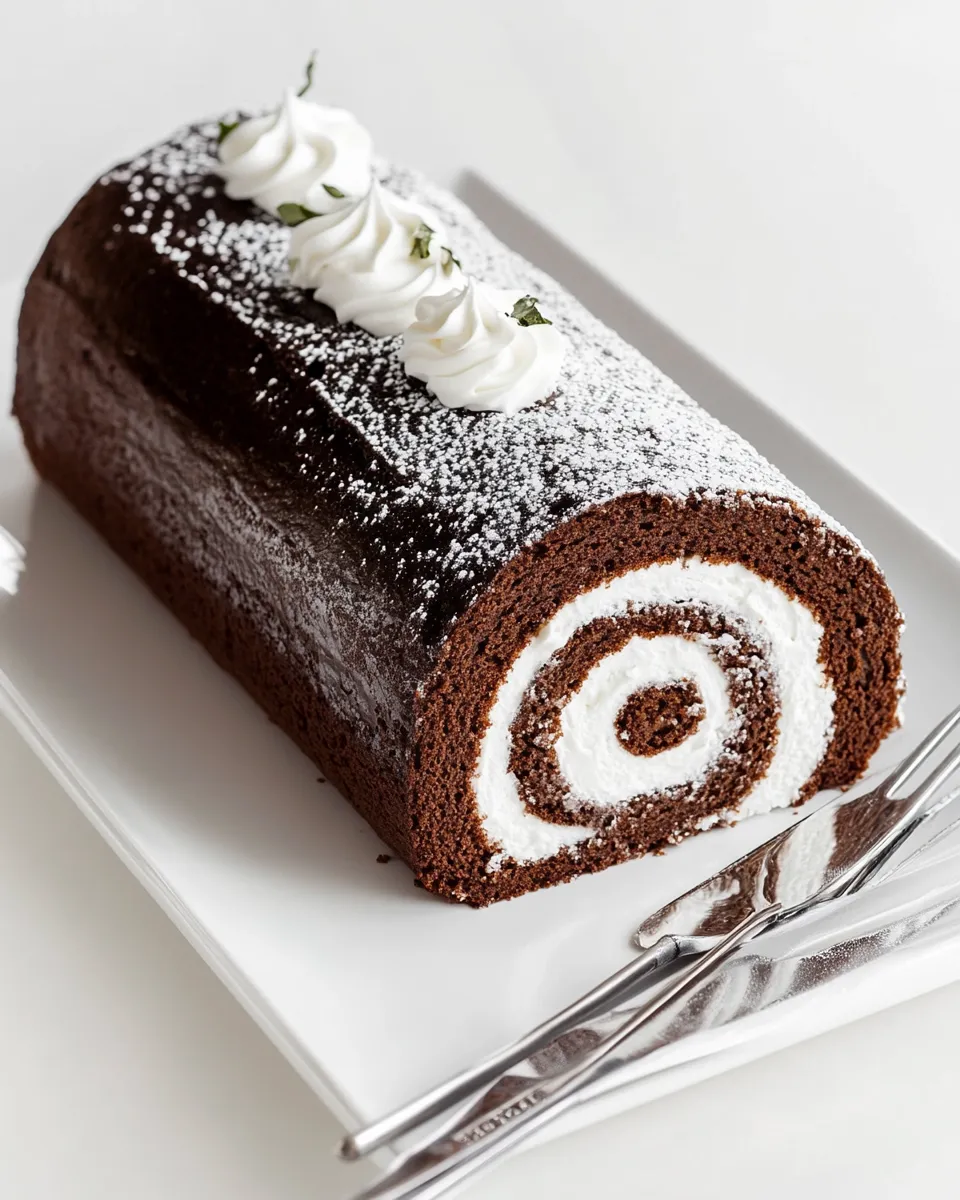 Easy Giant Swiss Cake Roll recipe photo