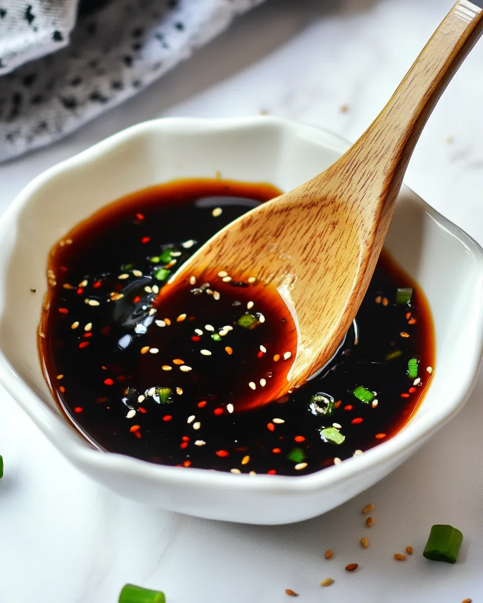 Delicious Ginger-Soy Dipping Sauce shot