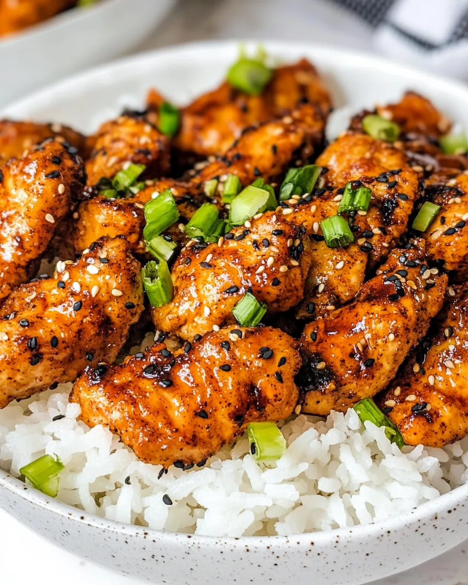 Delicious Ginger Chicken shot