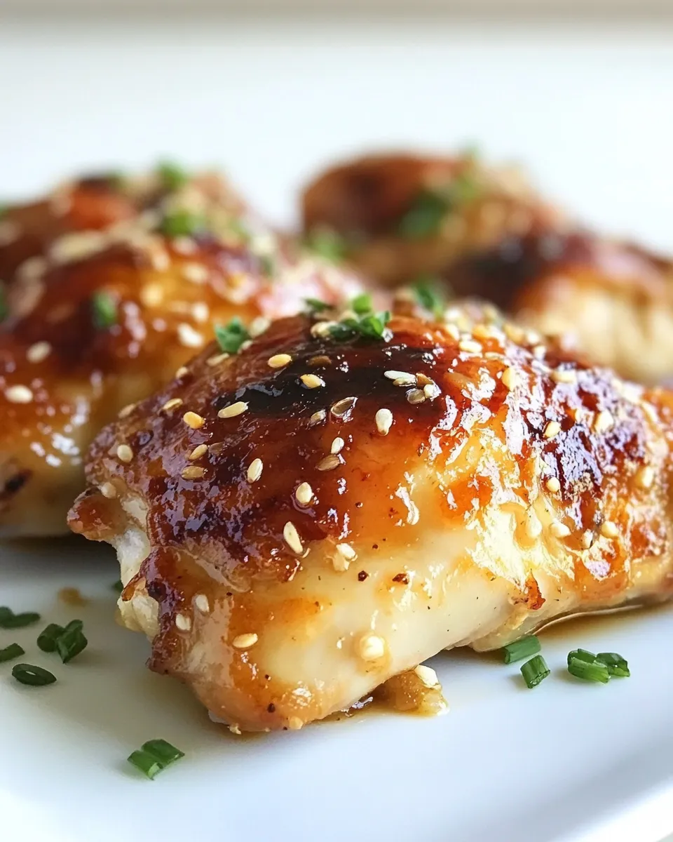 Delicious Ginger Garlic Baked Chicken image
