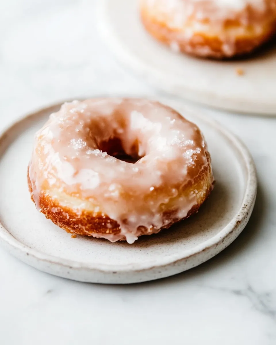 Easy Glazed Donut Recipe shot