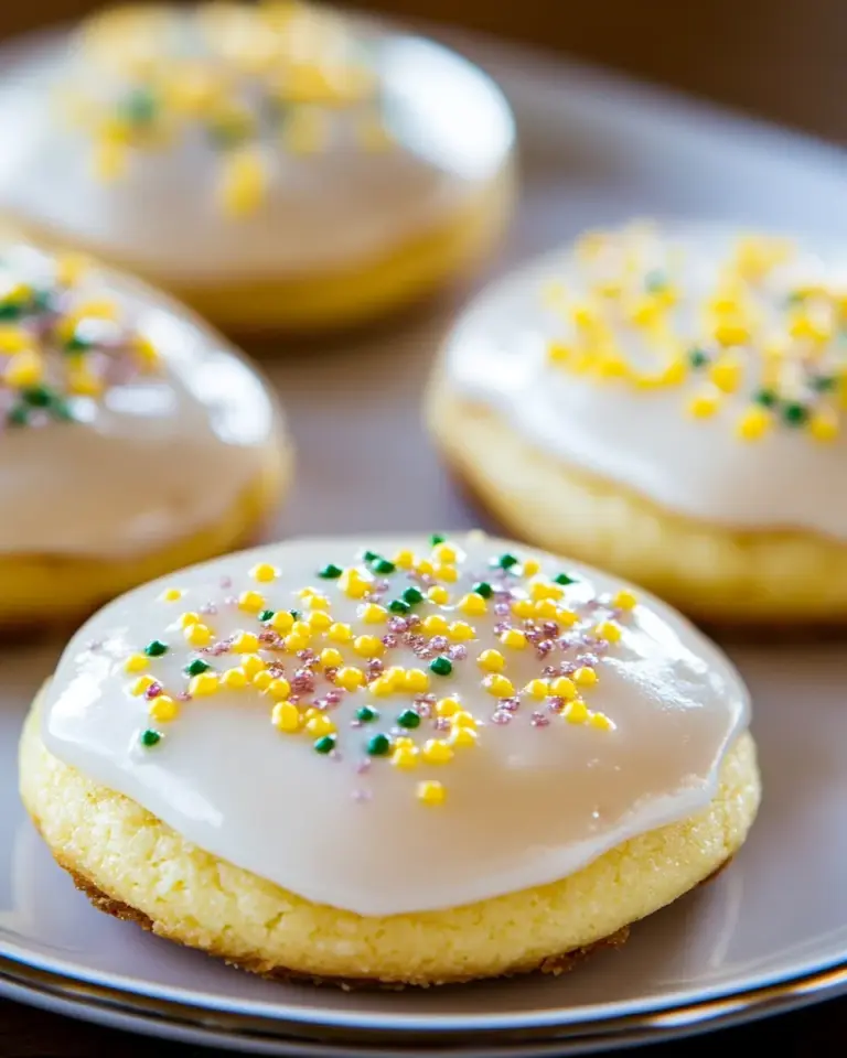 Homemade Glazed Lemon Sour Cream Cookies photo