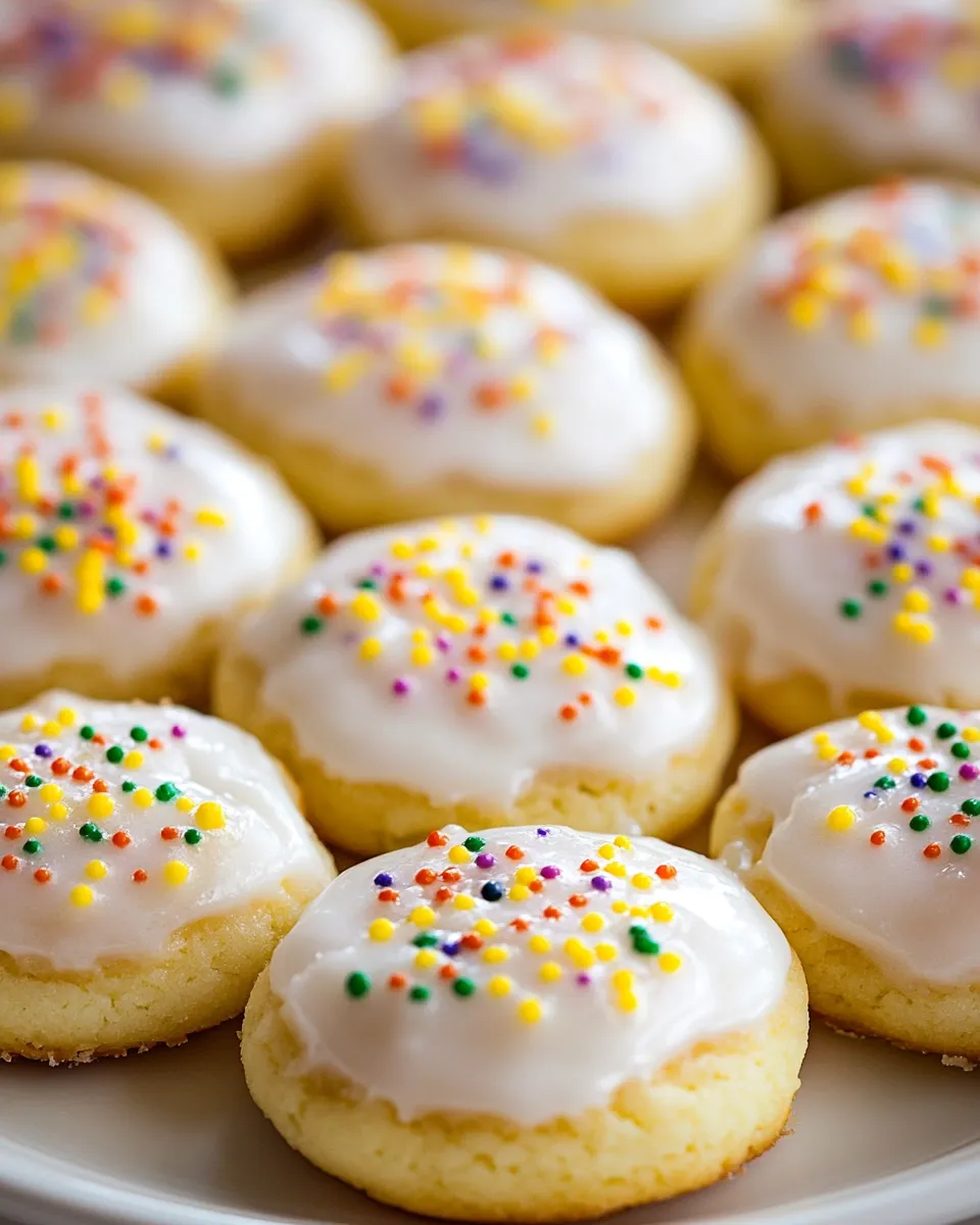 Delicious Glazed Lemon Sour Cream Cookies image